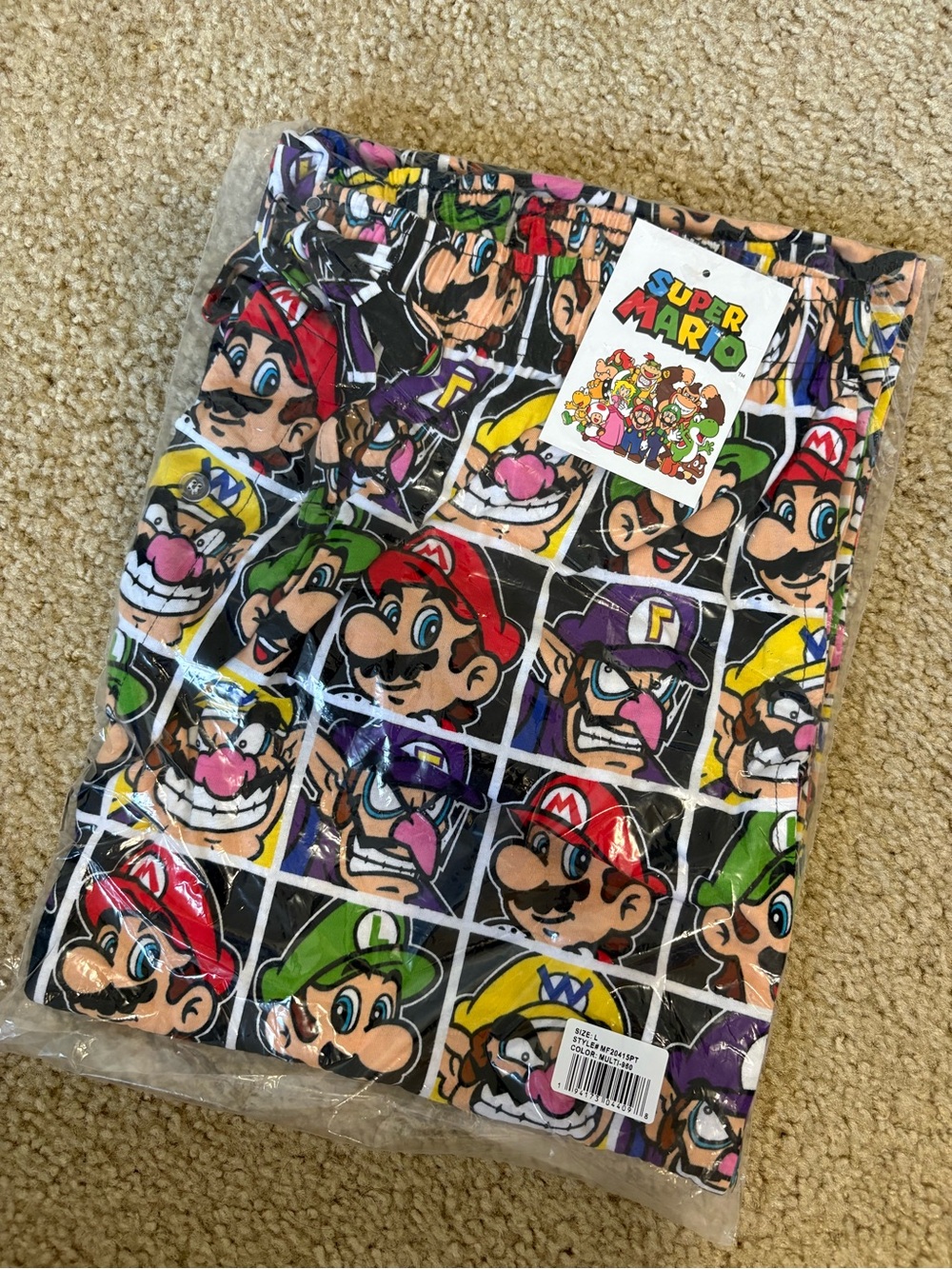 Super Mario Adult Pajama Pants
